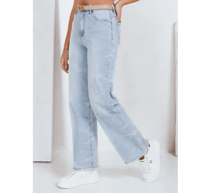 Dámske široké modré džínsy FashionStreet UY2820