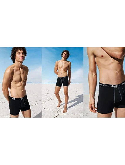 Pánské boxerky Start Short C2P box - BLACK - černá 0004 - SLOGGI