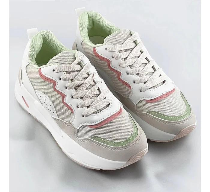 Béžové dámske tenisky adidasky s vyššou podrážkou (BS-05)