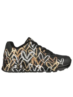 Topánky Skechers Uno Metallic Love W 155523/BKGD