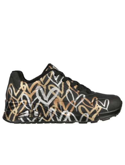 Topánky Skechers Uno Metallic Love W 155523/BKGD