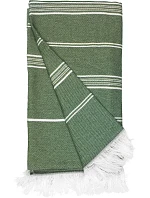 The One Towelling Recycled Hamam Towel Hamamový uterák „Recycled“ 48.1059 olivovo zelený