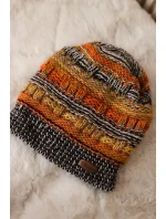 Čiapka s fleecom Patrycja K254 oranžová+čierna