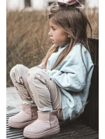 Dziecięce Śniegowce Ocieplane Na Suwak Różowe Big Star MM374101