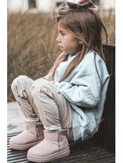 Dziecięce Śniegowce Ocieplane Na Suwak Różowe Big Star MM374101