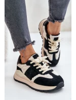 Zateplené dámské kožené sneakersy Big Star model 21671468 HIPOLY SYSTEM černé - Big Star Shoes Zateplené dámské kožené sneakersy Big Star model 21671468 HIPOLY SYSTEM černé - Big Star Shoes