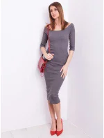 Šaty CZ SK 4196.00 tmavo šedá