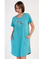 Dámske domáce šaty s krátkymi rukávmi Vanda Dámske domáce šaty s krátkymi rukávmi Vanda