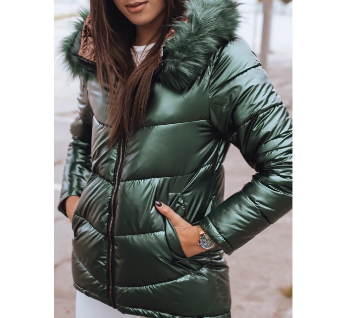 Dámská prošívaná zimní bunda zelená Dstreet model 21963924 - FashionStreet Dámská prošívaná zimní bunda zelená Dstreet model 21963924 - FashionStreet