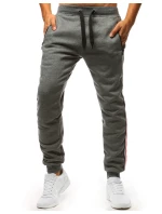 Pánske antracitové tepláky FashionStreet UX3623