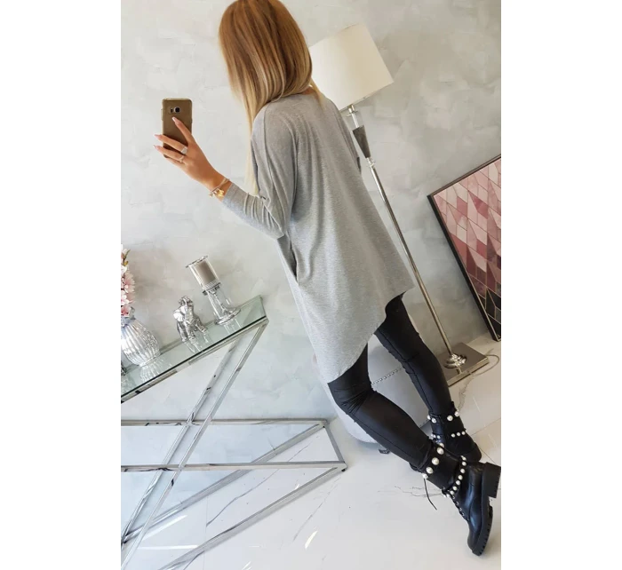 Oversize blúzka šedá