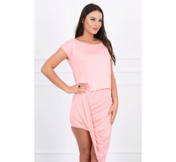 Sukienka asymetryczna łososiowa