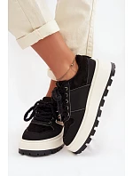 Dámské tenisky na platformě černé model 22039766 - Boto Dámské tenisky na platformě černé model 22039766 - Boto