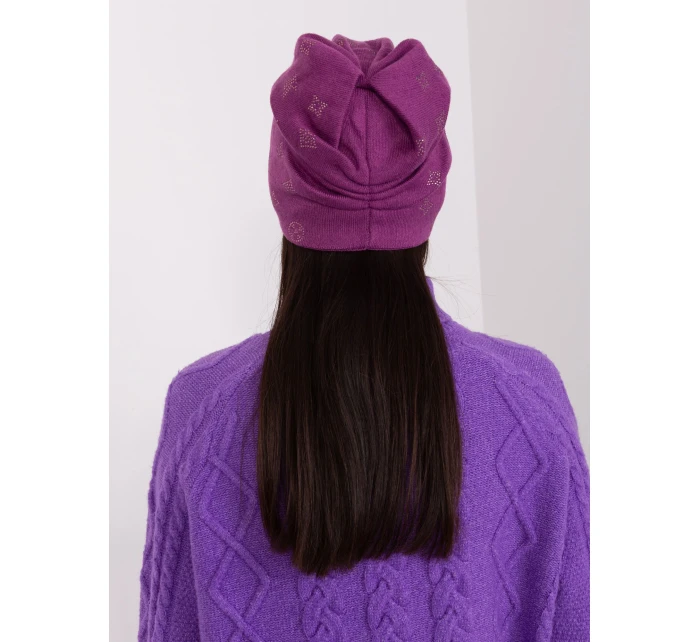 Czapka AT CZ model 19034389 fioletowy - FPrice Czapka AT CZ model 19034389 fioletowy - FPrice