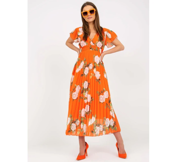 Šaty DHJ SK 15722.67P oranžové