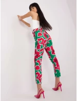 Spodnie DHJ SP model 18650848 zielony - FPrice Spodnie DHJ SP model 18650848 zielony - FPrice