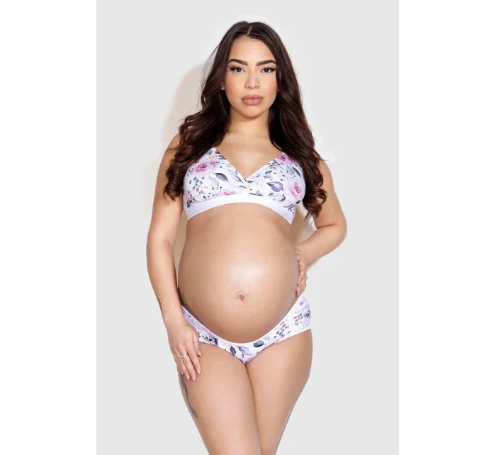 Biustonosz soft bez model 19485698 Basic Lilly Flowers Mama - Mitex Biustonosz soft bez model 19485698 Basic Lilly Flowers Mama - Mitex