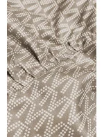 Krátka béžová dámska bunda typu bomber (AG3-2206)