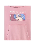 Dívčí mikina s kapucí model 21868360 - 4F Dívčí mikina s kapucí model 21868360 - 4F