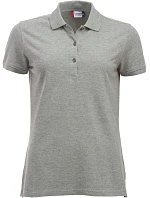 Clique Classic Marion S/S Dámske piqué polo z hrubej bavlny 67.8246 sivá melírovaná Clique Classic Marion S/S Dámske piqué polo z hrubej bavlny 67.8246 sivá melírovaná