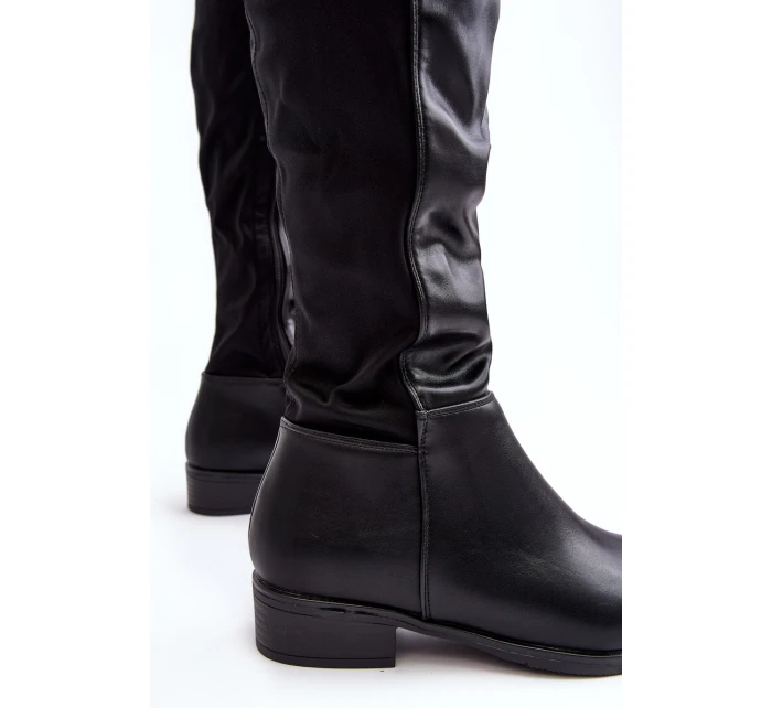 Dámské kožené kotníkové boty  černé model 21640743 - S.Barski