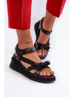 Sandały Damskie Z Kokardką D&A CR956 Czarne