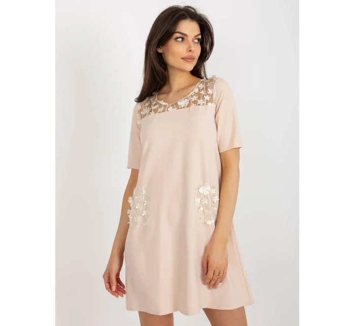 LK SK 506735 šaty.82 béžová