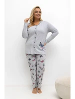 Pohodlné pyžamo pre plnoštíhly model 221199 Forever Pink