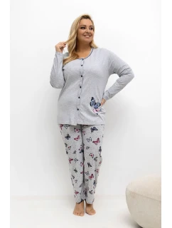 Pohodlné pyžamo pre plnoštíhly model 221199 Forever Pink