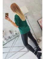 model 18746364 zelená halenka s potiskem - K-Fashion model 18746364 zelená halenka s potiskem - K-Fashion