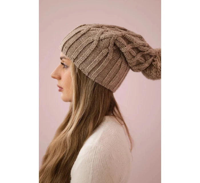 Milano fleecová čiapka K203 tmavo béžová