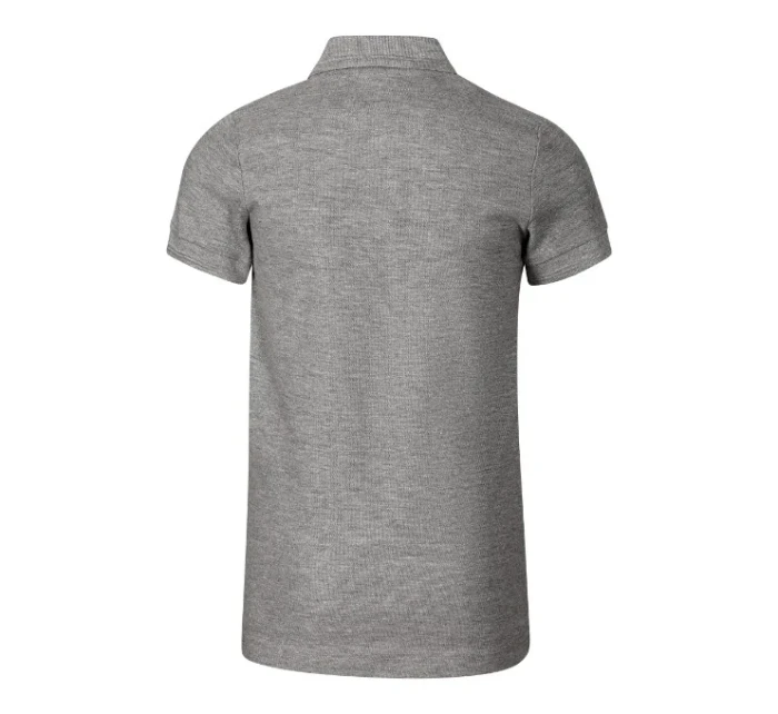 Detská polokošeľa Pique tmavo šedá melír