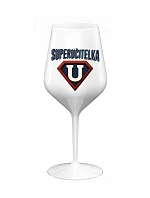SUPERUČITELKA (MARK) - biely nerozbitný pohár na víno 470 ml SUPERUČITELKA (MARK) - biely nerozbitný pohár na víno 470 ml