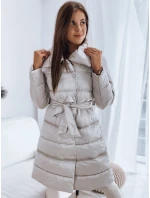 Dámská prošívaná bunda kabát PREMIUM béžová Dstreet model 21965998 - FashionStreet