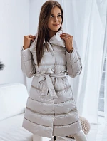 Dámsky prešívaný kabát LONDON PREMIUM béžový FashionStreet TY3162
