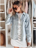 Dámska nadrozmerná džínsová bunda BLUEDIVA modrá FashionStreet TY4900