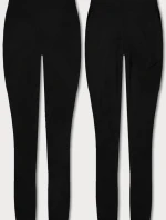 Čierne športové legíny (YW001)