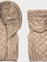 Dámska kožušinová vesta S'West vo farbe Dirty Pink (B8252-51051)