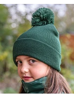 RC Dětská pletená čepice s bambulí 28. red model 22424533 - Result Headwear RC Dětská pletená čepice s bambulí 28. red model 22424533 - Result Headwear