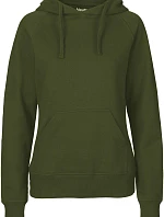 Neutral O 83101 Dámska mikina s kapucňou z bio bavlny 77.8311 military