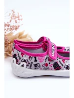 Dziecięce Papcie Baleriny Befado 114X521 Szaro-Różowe