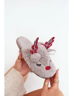 Vánoční Pantofle S Tmavě Béžové model 21680779 - Boto Vánoční Pantofle S Tmavě Béžové model 21680779 - Boto