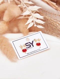 Náušnice Renifery ze chirurgické oceli