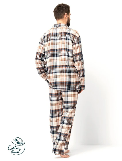 Pánské pyžamo MNS model 21291795 B25 délka/r 3XL4XL na zip - Key