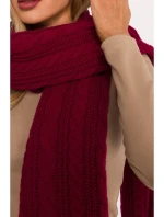 model 21417270 Pletená šála bordó - Moe