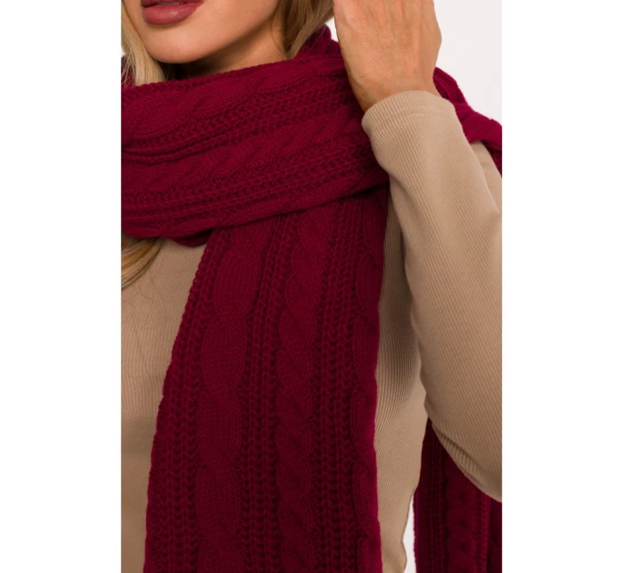 model 21417270 Pletená šála bordó - Moe