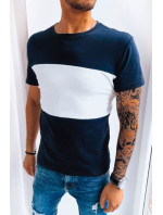 Dstreet pánske jednofarebné tričko tmavomodré RX5081