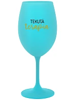 LIQUID THERAPY - tyrkysový pohár na víno 350 ml