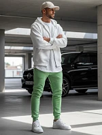 FashionStreet pánske svetlozelené tepláky UX3451