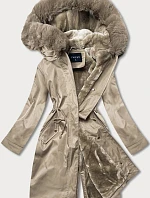 Dámska zimná bunda Teddy beige (b537-46)